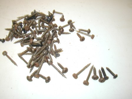 Incredible Technologies Games Square Drive and Tamper Proof Torx Drive Cabinet Screws Lot (Item #28) $8.99